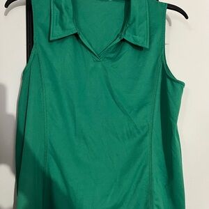 Green Sleeveless Women's Top